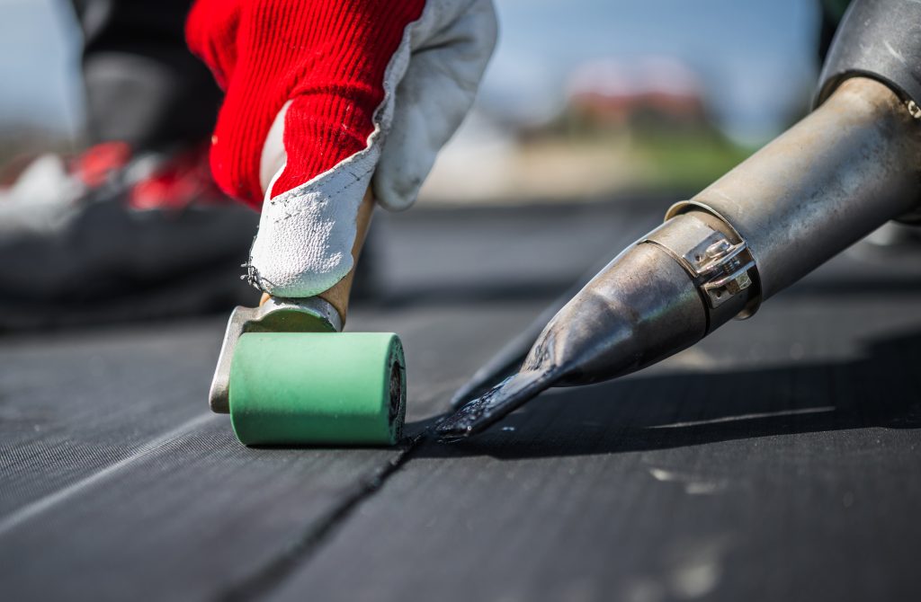 EPDM flat roofing installation in Lake Geneva, WI