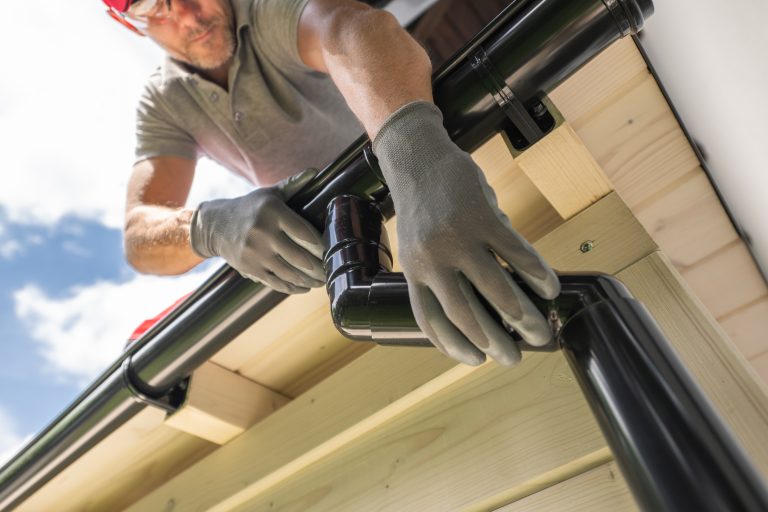 Gutter installation on residential home in Plainfield, IL