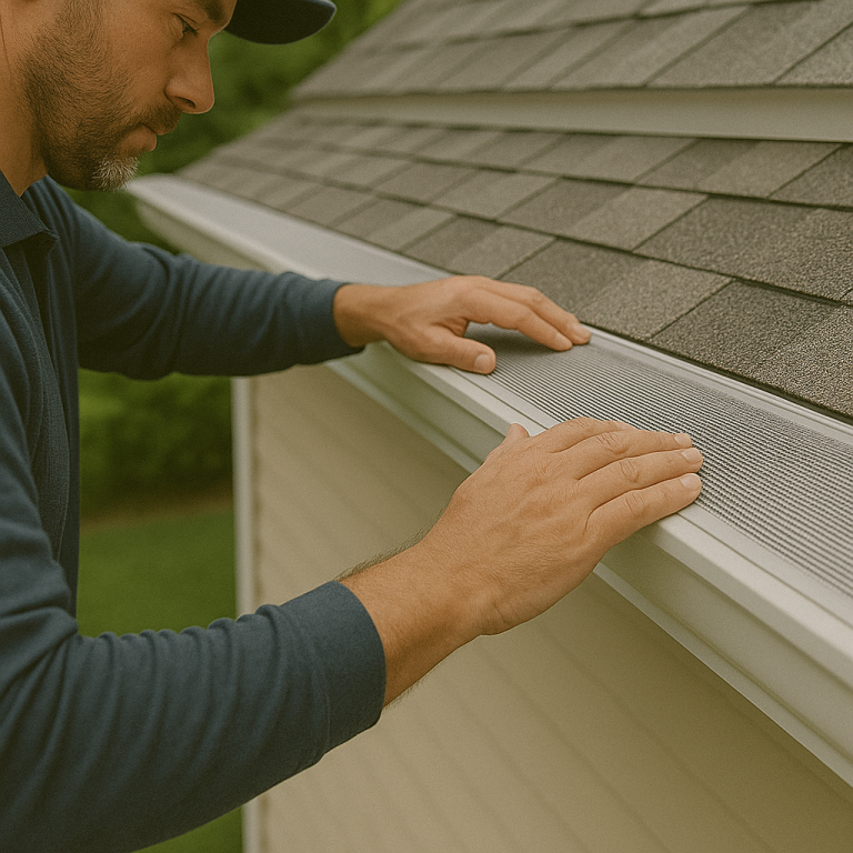 Gutter Guard Installation by Amenity Roofing in Plainfield, IL