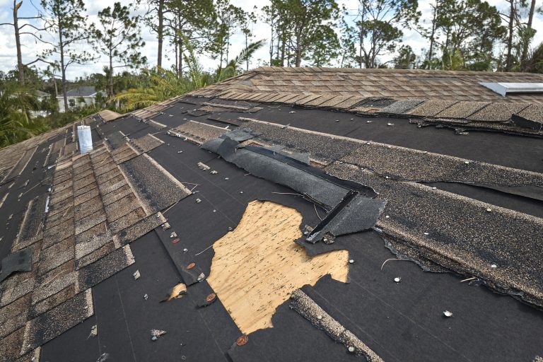 Emergency storm damage roofing repair in Naperville